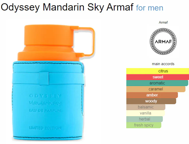 Armaf Odyssey Mandarin Sky EDP